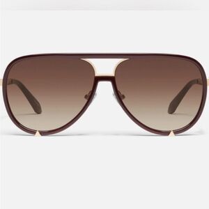 Quay Australia High Profile Aviator Espresso Frames/Brown Lenses New in case $85